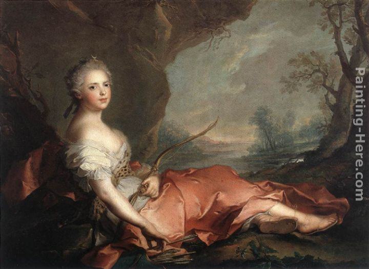 Jean Marc Nattier Marie Adelaide of France as Diana